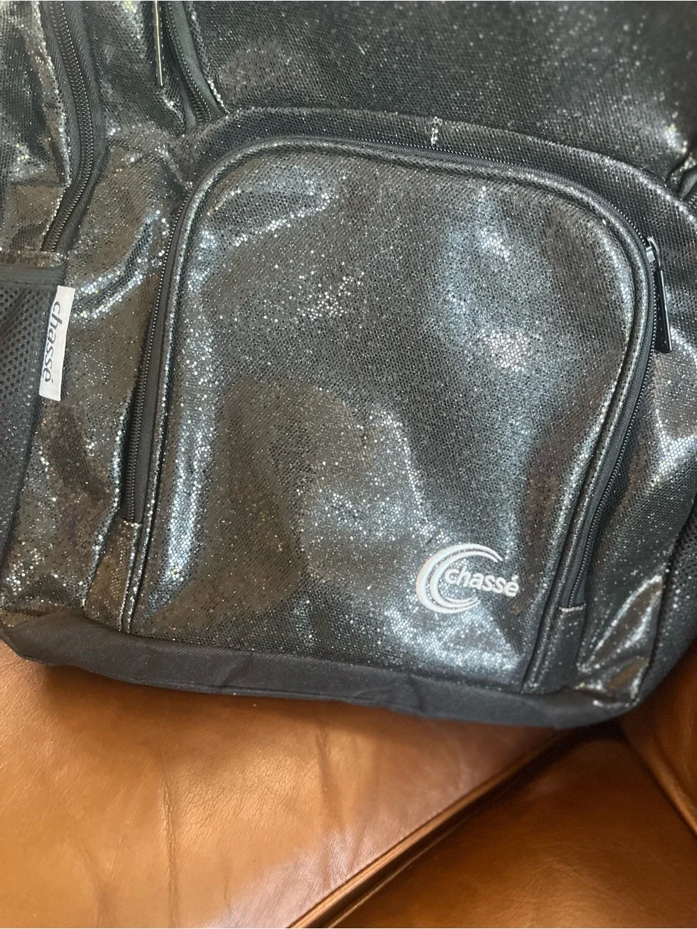 Chasse backpack cheerleader black glitter